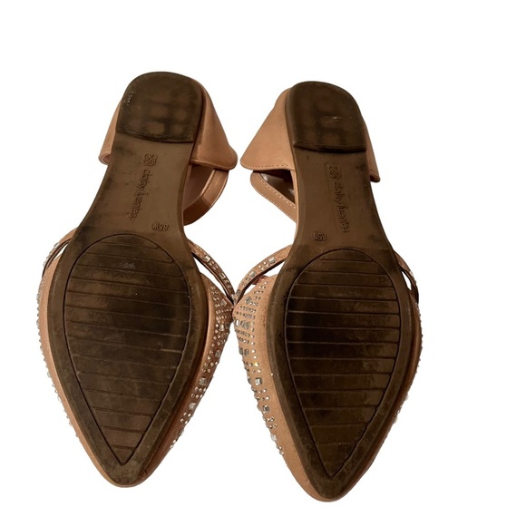 Daisy Fuentes Flat Rhinestones Open Cutwork Lee Shoes Size 8.5W - Picture 8 of 9